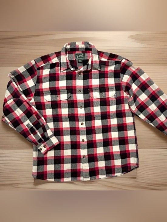 Woolrich Other - VTG Woolrich Men’s Classic Flannel Buffalo Plaid 100% Cotton Shirt L